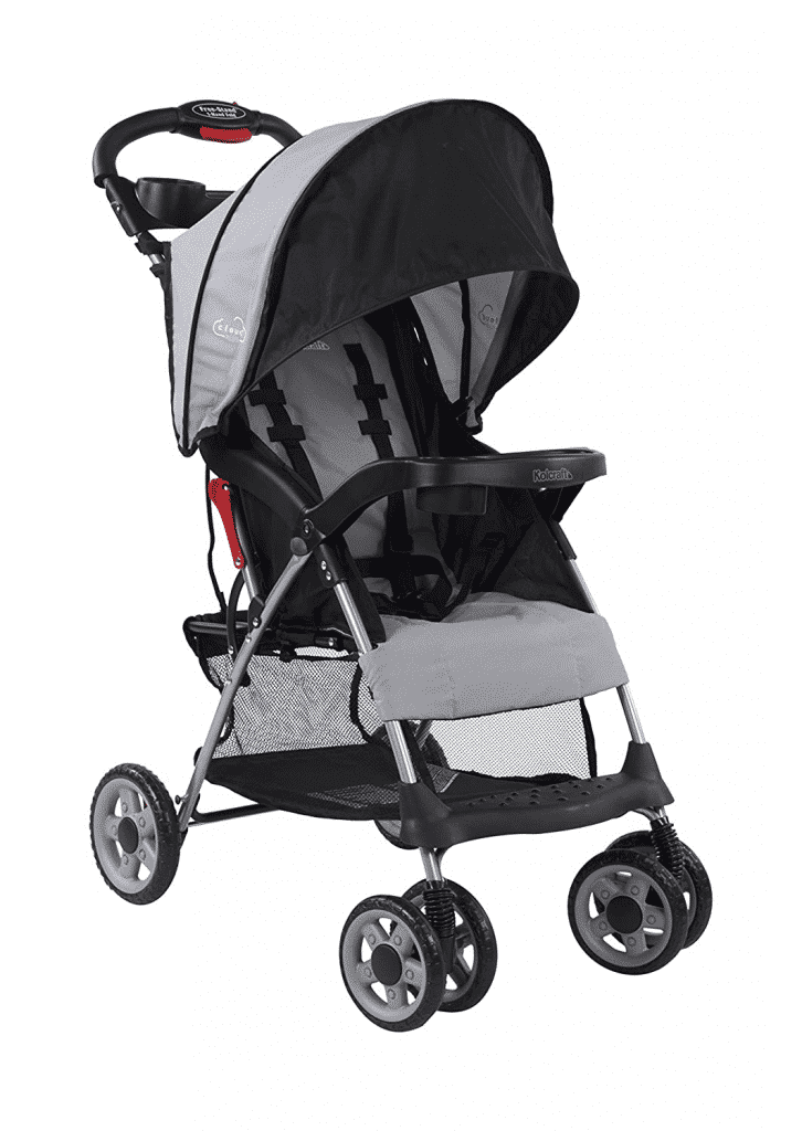 Kolcraft Cloud Plus Lightweight Easy Fold Compact Travel Baby Stroller